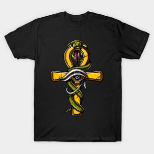 Egyptian Ankh Eye Of Horus T-Shirt